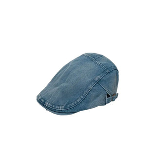 Denim newsboy cap