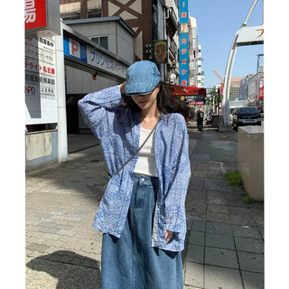 Denim newsboy cap