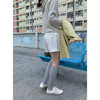 Simple cotton shorts