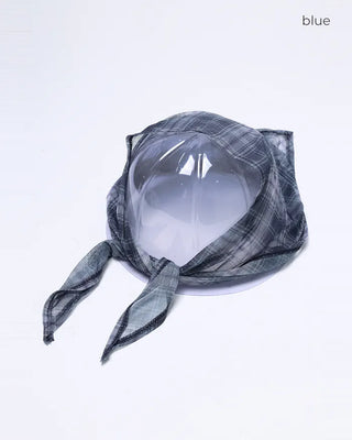 Checkered hair bandana