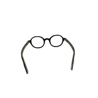 Metal point thick frame glasses
