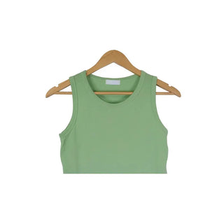 Round neck sleeveless