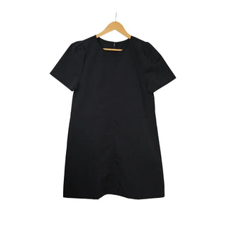 Mini round neck layered dress
