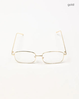 Square metal simple glasses