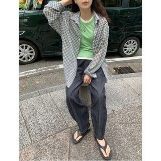 Banding Summer Balloon Denim Pants