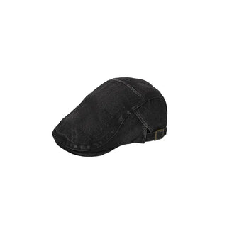 Denim newsboy cap