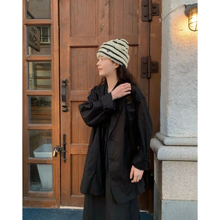 Oversized linen jacket