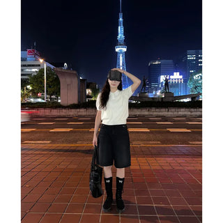 Bermuda shorts denim pants