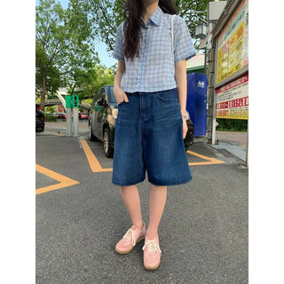 Bermuda shorts denim pants