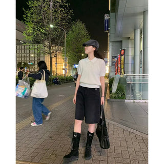 Bermuda shorts denim pants
