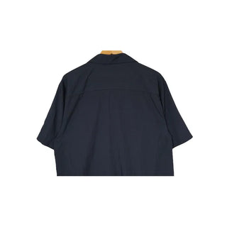 Casual oversized short-sleeved shirt
