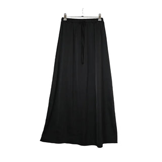 A-line satin long skirt