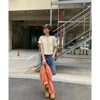 Summer check hooded shirt