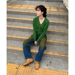 Vintage Wash Denim Pants