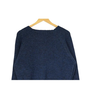 Round wool cardigan