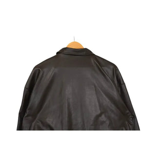 Oversized leather jacket