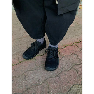 Suede cotton sneakers