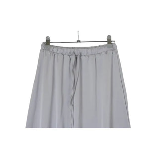 A-line satin long skirt