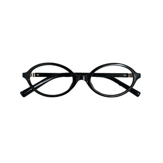 Glasses with thick frames and no lenses