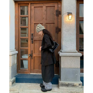 Oversized linen jacket
