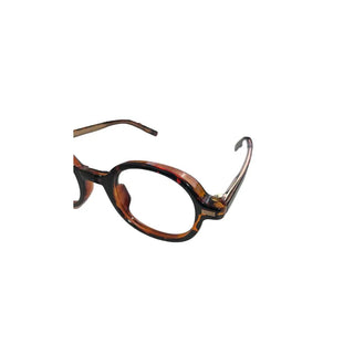 Metal point thick frame glasses