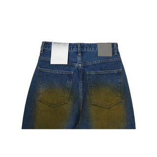Vintage Wash Denim Pants