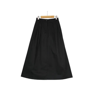 Basic long flared skirt