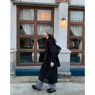 Oversized linen jacket
