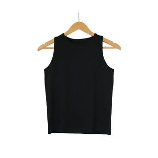 Round neck basic sleeveless top