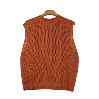 Mesh knit vest