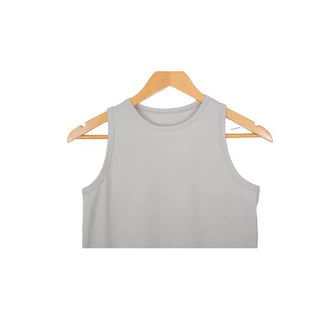 Round neck basic sleeveless top