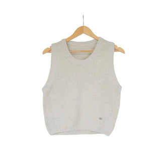 Wool knit vest