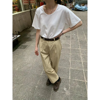 Daily U-neck short-sleeved T-shirt