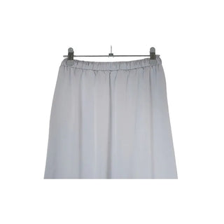 A-line satin long skirt