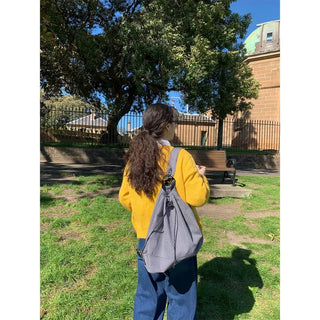 Striped backpack