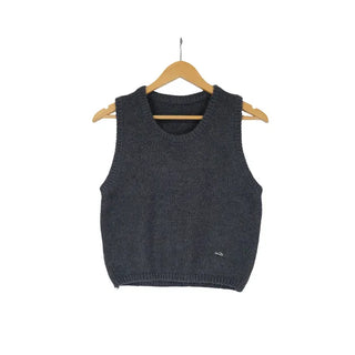 Wool knit vest