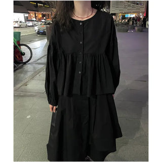 Asymmetrical long skirt