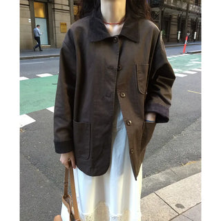 Two-tone cotton jacket