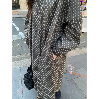 Polka dot long dress