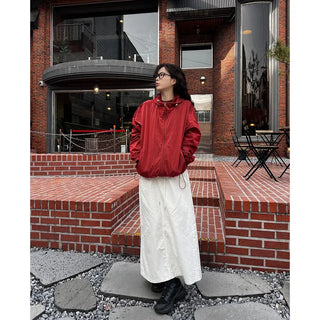 String cotton long skirt