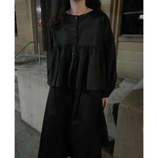 Asymmetrical long skirt
