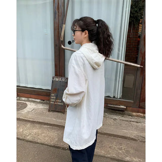 String Hooded Military Jacket Parka