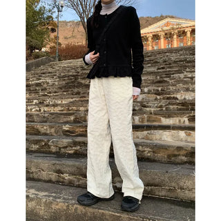 Pleated panty cardigan