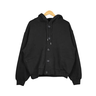 Button-up oversized hoodie