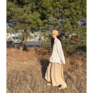 Tiered long skirt