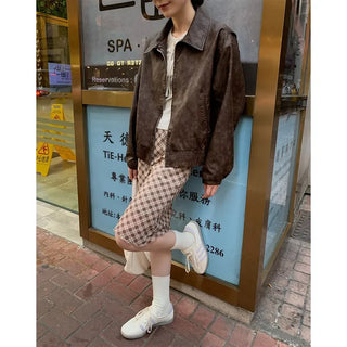 Ribbed lace ribbon T-shirt