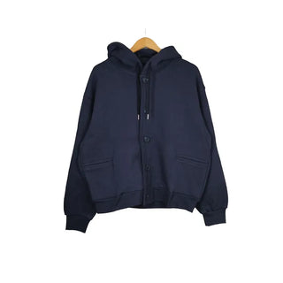 Button-up oversized hoodie