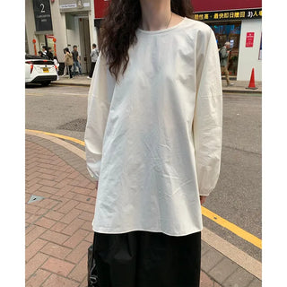 Oversized slit puff blouse