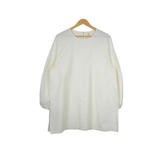 Oversized slit puff blouse
