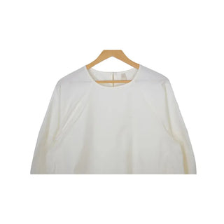 Oversized slit puff blouse
